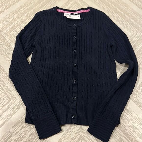 Gap Kids Navy Blue Cable Knit Cardigan Sweater - Picture 1 of 5